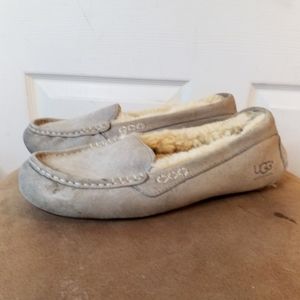 UGG Ansley gray shearling Slippers size 7